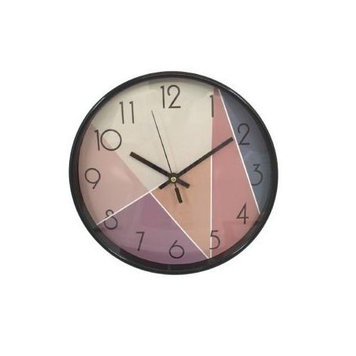 Horloge murale triangles colorés pour chambre à coucher, cuisine,bureau