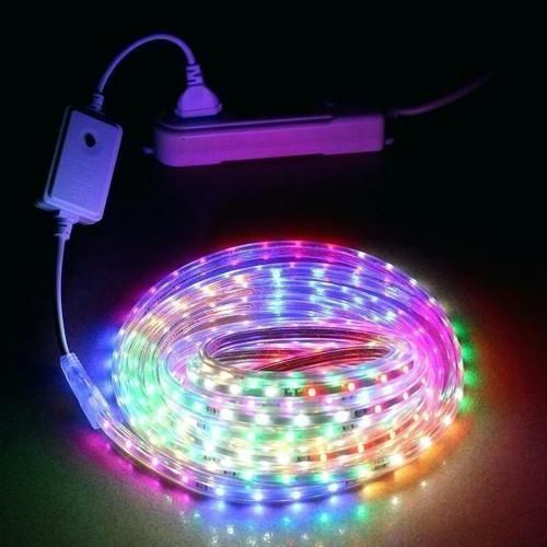 Bande LED RGB étanche 10m, ruban lumineux , 16 couleurs avec télécommande, éclairage décoratif intérieur extérieur 12V