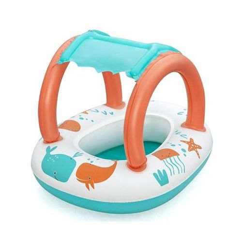 Bateau gonflable avec auvent pour enfants
