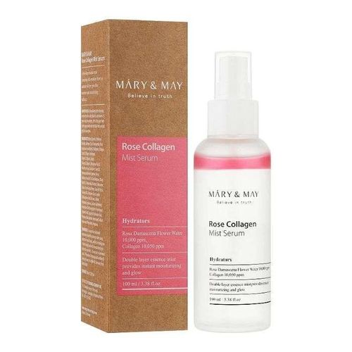 Sérum Brume Rose Collagène Hydratant & Éclatant à l'Eau de Rose de Damas et Collagène - 100ml