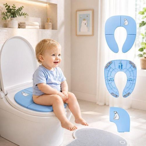 Siège de toilette pliable et réutilisable, anneau de pot portable, coussin de toilette, sous-anneau de toilette, utilisation en voyage, tout-petit, filles, enfant