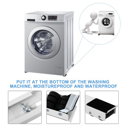 Support roulant extensible parallèle pour Machine à laver Frigo ou réfrigérateur