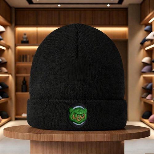 1 bonnet vintage rose avec emblème de crâne vert, protection solaire, parfait pour les activités de plein air, silhouette élégante et décontractée Facile, chaud, respirant et confortable Lavage à la main recommandé Bonnet Idéal pour le quotidien