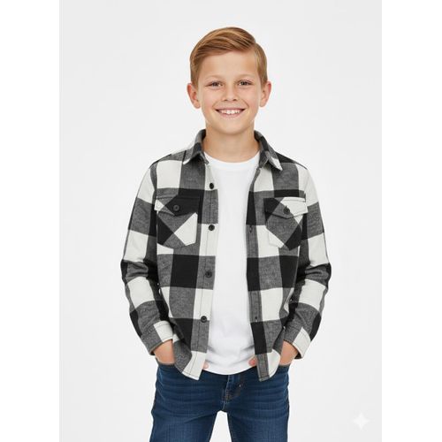 Chemise Enfant Garon Carreaux Manches Longues Style lgant et Confortable