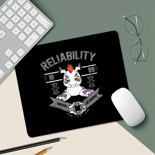 Tapis de Souris en Caoutchouc Antidérapant Gomamon - Compatible Bureau, Étude & Jeu - Bureau Portable avec Base Durable, Surface Lisse, Adapté pour PC, Ordinateur Portable, Tablette