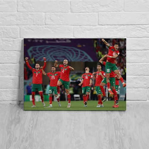 Tableau Mural Décoratifs Graphic imprimé- Equipe marocaine de football