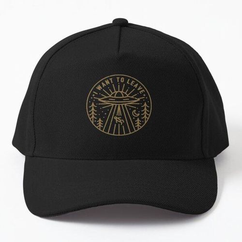 casquette personnalise Je veux partir - Poche casquette noire unique