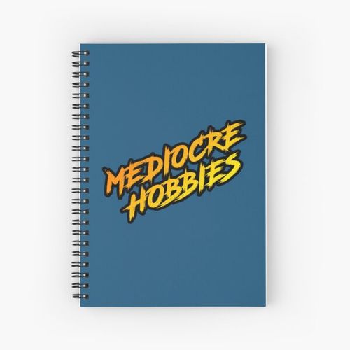 Mediocre Hobbies Logo Spiral Notebook Bloc note
