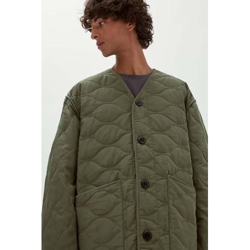 Veste Kaki à manches longues Col en V