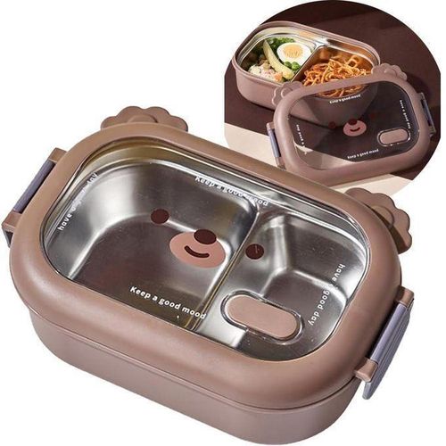 Boîte alimentaire isolée en acier inoxydable, boîte à déjeuner de séparé, lunch box