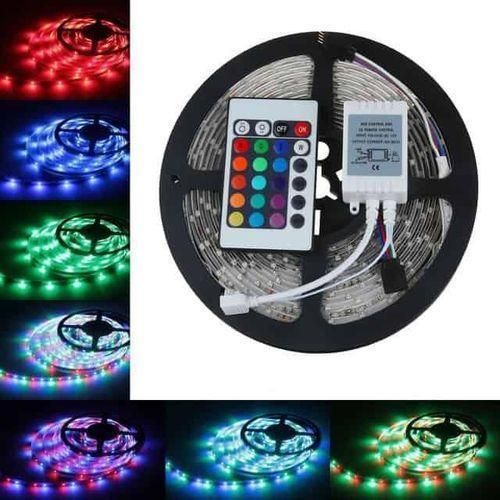 Bande LED RGB Étanche 10m Ruban Lumineux 5050 SMD 150 LED 16 Couleurs, Télécommande Incluse Éclairage Décoratif Intérieur & Extérieur 12V