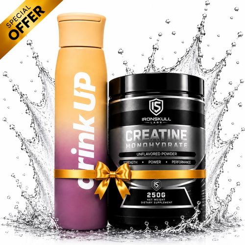 Pack Creatine Monohydrate Nature 250 g + Bouteille d'Eau Drink Up