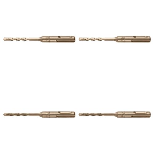 Lot de 4 - Mèche SDS Plus 5 X 110 Mm - Pour Percussion - Outil de Forage