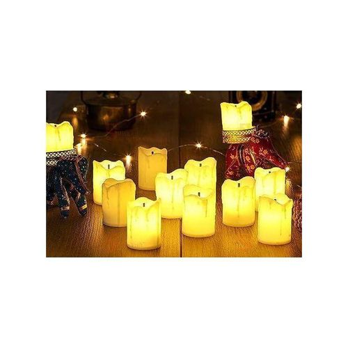 3 Bougies LED Scintillantes à Effet Flamme Réelle – Décoration Ambiance Chaleureuse