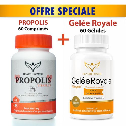 PACK PROPOLIS VITAPLUS 60 Comprimés + Gelée Royale Maxgelé 60 Gélules
