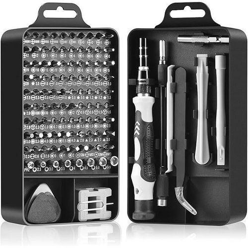 Tournevis de Précision Boite 115 en 1 Réparation Téléphone PC Bricolage