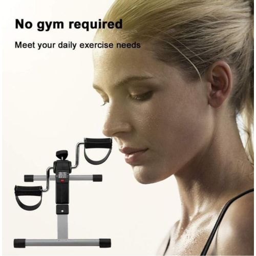 Mini Vlo dAppartement Pliable - Pdalier dExercice pour Bras et Jambes avec cran LCD et Rsistance Rglable