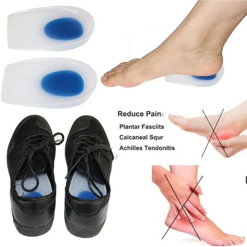 Coussinets de talon souples en Gel de Silicone médical, 2 pièces