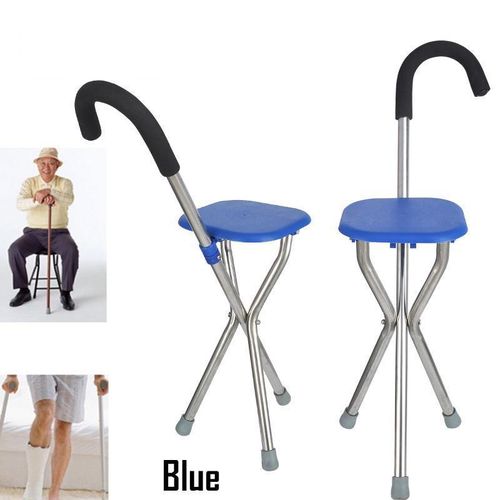 عصا المشي القابلة للطي مع مقعد، مجموعة عصا المشي المحمولة