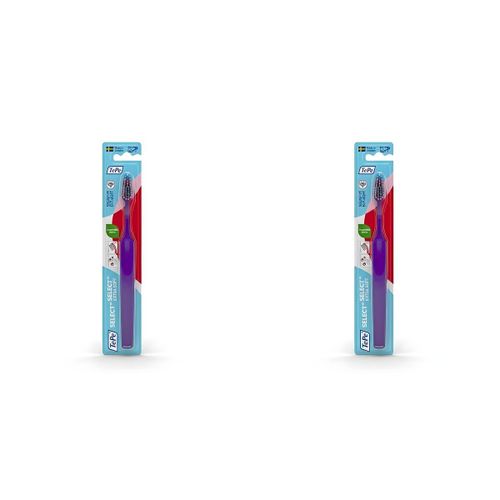 Lot de 2 - Brosse à Dents Select Extra Soft - Nettoyage Doux pour Gencives Sensibles - Hygiène Bucco-Dentaire Optimale
