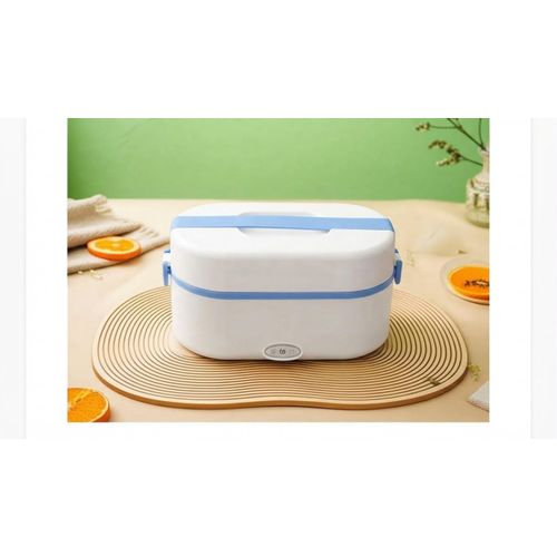 Lunch Box Chauffante Électrique Portable – cable-2 Récipients Inox 1L -Enfants et adultes 23/12/H14 cm - haute qualité