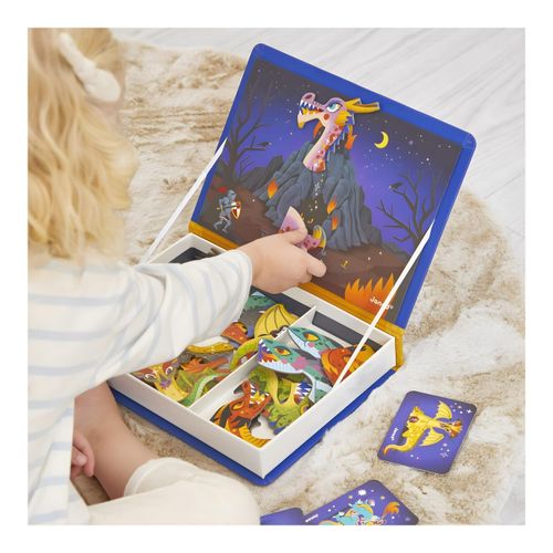 Magneti'Book Dragons - Jeu Magnétique Créatif - Pour Enfants - Thème Fantastique
