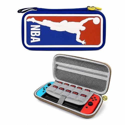 Pochette rigide Compatible pour switch V1 ,V2,OLED et lite - Etui de transport en thème NBA