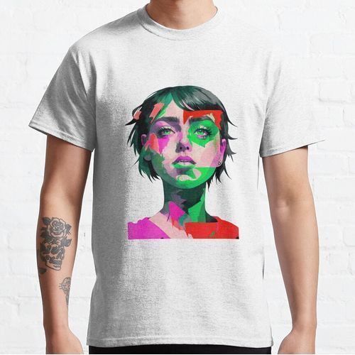 مجردة بيلي البلوز ي تي شيرت أبيض