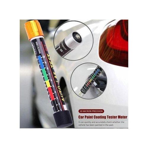 Auto Lock Testeur d'épaisseur de peinture de voiture, Test de contrôle de collision de peinture de voiture, avec pointe magnétique, jauge d'échelle