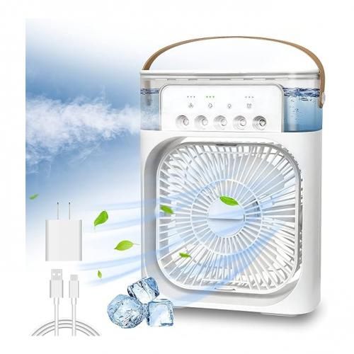 ventilateur de climatiseur portable,mini refroidisseur d'air par évaporation avec lumière LED