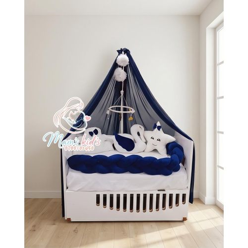 Pack literie Bébé 8 Pièces pour Lit 120 × 60 cm bleu