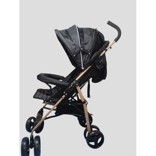 عربة أطفال صغيرة الحجم وقابلة للطي سهلة الطي مناسبة للأطفال حتى وزن 15 كجم - أسود