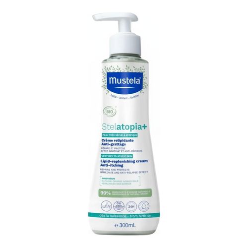 Stelatopia+ Crème Relipidante Anti-Grattage Peau Très Sèche à Atopique 300ml