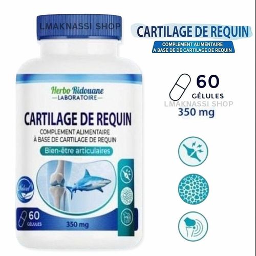 Cartilage de Requin - arthrite 60 gélules 350mg