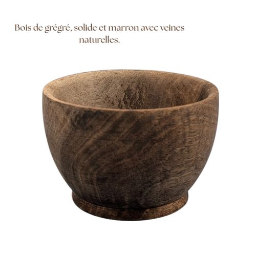 Plat creux en bois de gharghaâ, fabrication artisanale alliant authenticité et résistance.