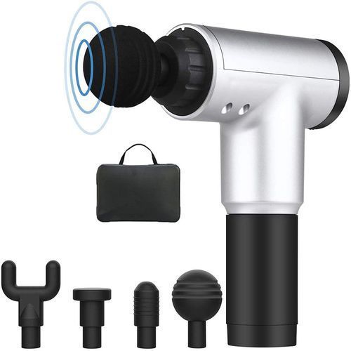 Massage Masseur musculaire Gestion de la douleur musculaire Masseur Soulagement de la douleur Minceur Formation de mise en forme Exercice Relaxation corporelle (# Argent) LIT