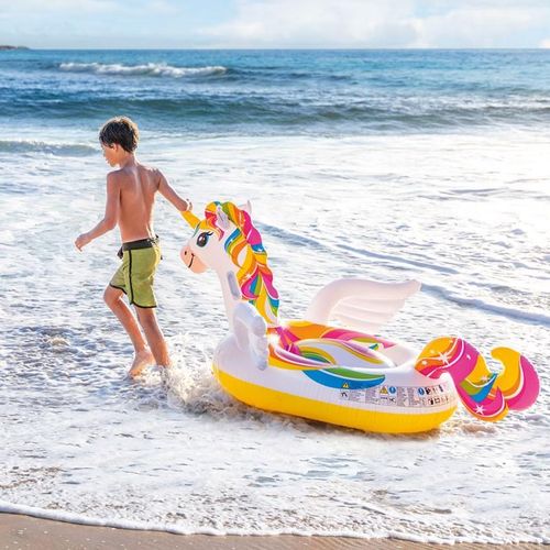 Gonflable à Chevaucher 201x14x97cm Licorne accessoire piscine