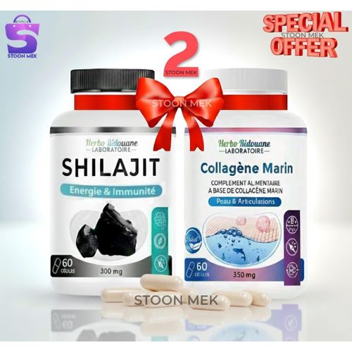 Pack x2 Collagéne Marin Shilajit 120 gélule