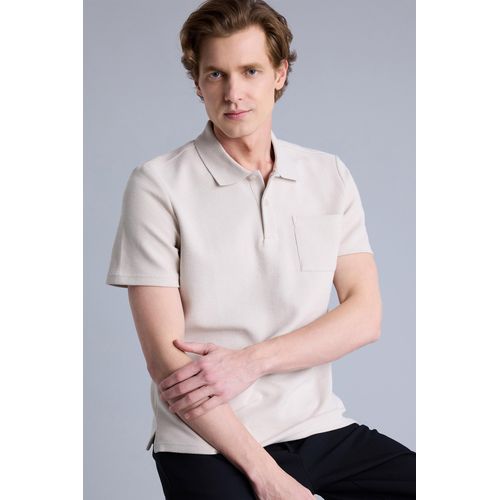 Polo à manches courtes Coupe régulière Homme Beige
