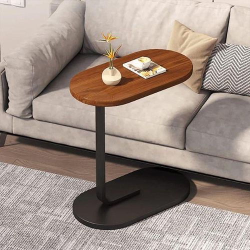 Table d’Appoint Moderne Gain de Place – Plateau en Bois & Structure Métallique – Disponible en Plusieurs Couleurs