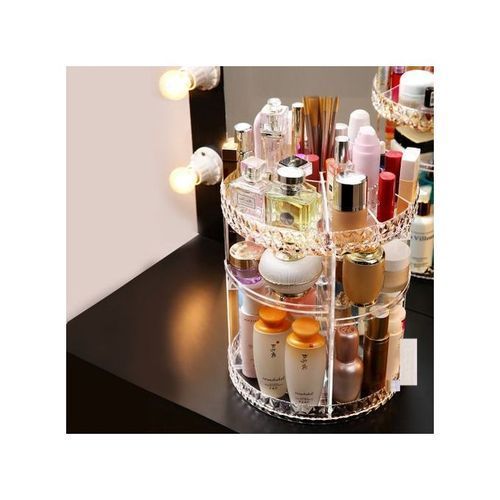 maquillage organisateur 360 degree rotatif boîte de rangement COSMETIQUE