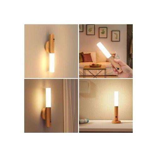 Applique murale LED d’intérieur sans fil rechargeables avec détecteur de mouvement