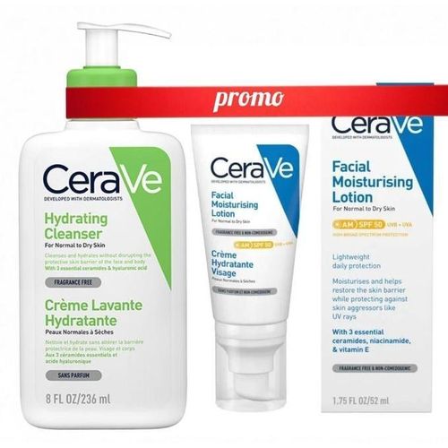 Pack Creme Lavante Hydratante 236ml + Crème Hydratante Visage 50ml spf 50