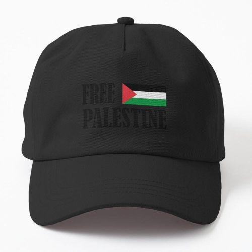 Drapeau de la Palestine libre, Gaza libre casquette noire personnalisé