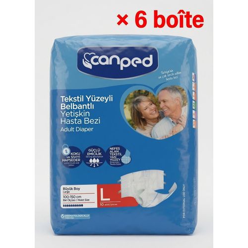 6 boîte couche adulte Taille Large