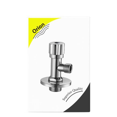 Robinet d’Arrêt Mural Chromé Orion – Vanne d’Angle Haute Qualité, Durable et Anti-Fuite