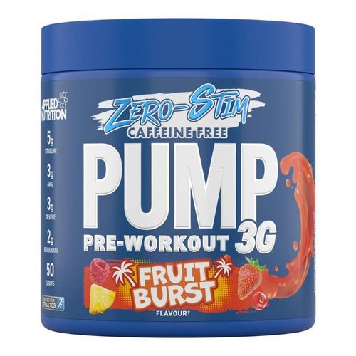Pomp 3G Zero Stim 375 g Fruit Burst - Pré‑Workout Sans Caféine