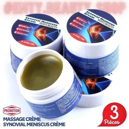 Nouvelle Pack 3 Pièces Synovial Meniscus Crème - 3 boîtes de crème synoviale pour le ménisque, pommade pour soulager les douleurs articulaires et soigner les blessures au genou