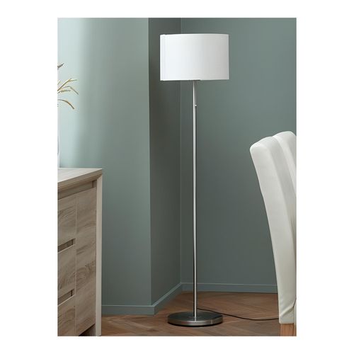 Lampadaire - Acier Brossé Moderne - Éclairage d'Ambiance Salon/Bureau - Ø35xH145 cm