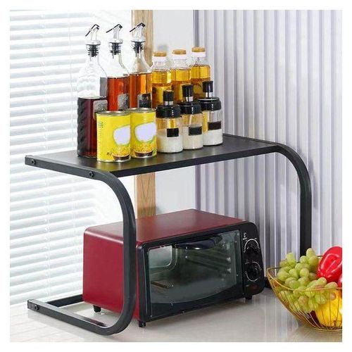 Etagère pour micro-ondes et four, boost de rangement pour cuisine en métal à 2 niveaux